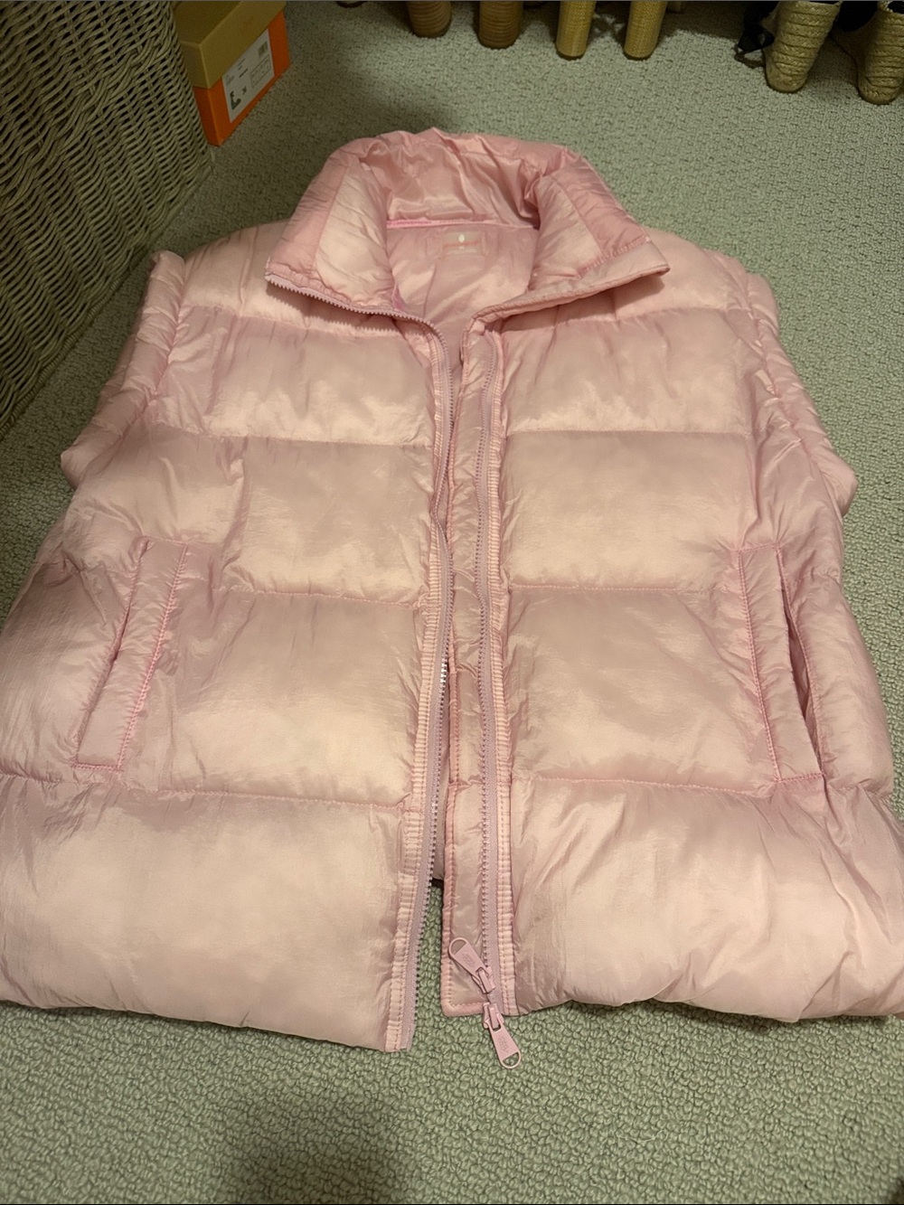 FP Movement by Free People Pale Pink Quilted Puffer Vest